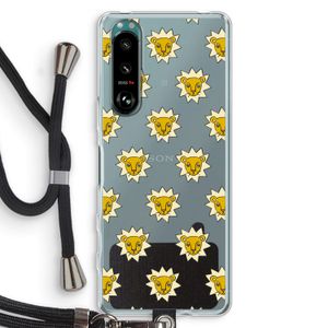 Leeuwenkoppen: Sony Xperia 5 III Transparant Hoesje met koord