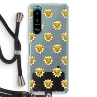 Leeuwenkoppen: Sony Xperia 5 III Transparant Hoesje met koord