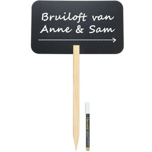 Bruiloft route/richting bord met stift   -