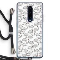 Zwanen: OnePlus 7 Pro Transparant Hoesje met koord