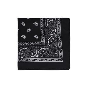 Bandana - zwart - boeren zakdoek - dames/heren - vierkant - cowboy verkleedkleding