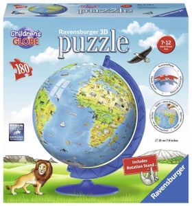 Ravensburger puzzel 180 stukjes kinderglobe 3D