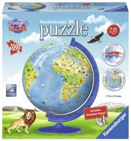 Ravensburger puzzel 180 stukjes kinderglobe 3D - thumbnail