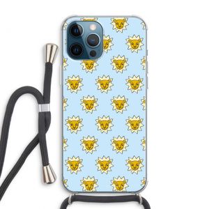 Leeuwenkoppen: iPhone 12 Pro Max Transparant Hoesje met koord