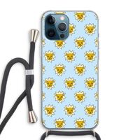 Leeuwenkoppen: iPhone 12 Pro Max Transparant Hoesje met koord