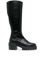 Stuart Weitzman bottes Soho en cuir à semelle crantée - Noir - thumbnail