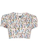 CHANEL Pre-Owned t-shirt à imprimé éscarpins (1995) - Multicolore - thumbnail