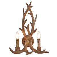 Searchlight Houten wandlampStag - 6412-2BR