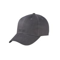 Baseball cap 6-panel antraciet voor volwassenen - thumbnail