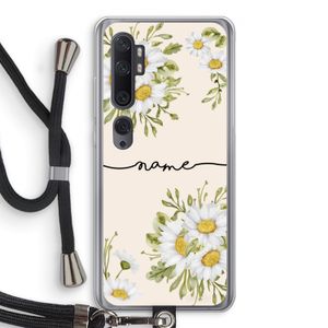 Daisies: Xiaomi Mi Note 10 Pro Transparant Hoesje met koord