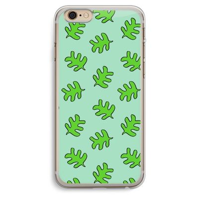 Groene blaadjes: iPhone 6 Plus / 6S Plus Transparant Hoesje