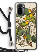Carolinaparkiet: Xiaomi Redmi Note 10 Pro Transparant Hoesje met koord