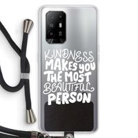 The prettiest: Oppo A94 5G Transparant Hoesje met koord