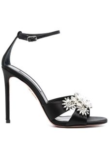 Aquazzura sandales Margarita 110 mm à ornements en cristal - Noir