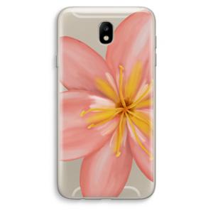 Pink Ellila Flower: Samsung Galaxy J7 (2017) Transparant Hoesje