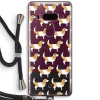 Doggy: HTC U12+ Transparant Hoesje met koord