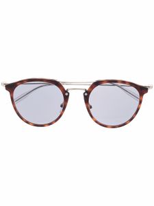 Montblanc lunettes de vue MB0204S à monture ronde - Marron