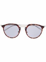 Montblanc lunettes de vue MB0204S à monture ronde - Marron