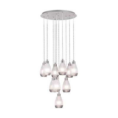 Stars of Light 10-lichts hanglampSiracusa nikkel - 39503