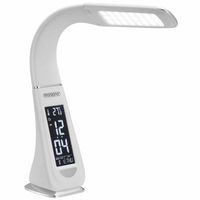 LED tafellamp - 4in1 lamp - kalender - klok - thermometer - wit - thumbnail