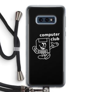 Floppyhead: Samsung Galaxy S10e Transparant Hoesje met koord