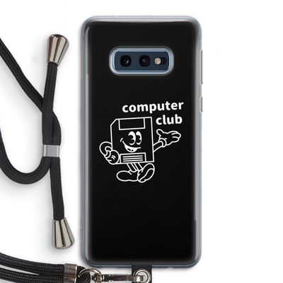 Floppyhead: Samsung Galaxy S10e Transparant Hoesje met koord