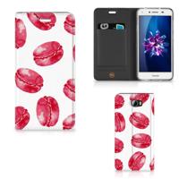 Huawei Y5 2 | Y6 Compact | Flip Style Cover | Pink Macarons