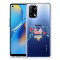 OPPO A74 4G Telefoonhoesje met Naam Boho Summer