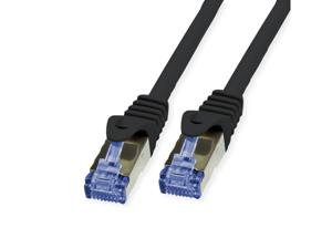 Value 21.99.0721 RJ45 Netwerkkabel, patchkabel CAT 6A S/FTP 30.00 m Zwart Afgeschermd (dubbel), Halogeenvrij, Vlambestendig 1 stuk(s)