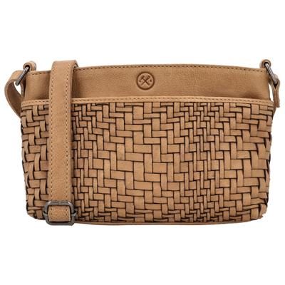 Hide & Stitches Crossbody Schoudertas Inspired by Illusion Zand