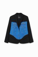Hybride trucker blazer - BLUE - 40