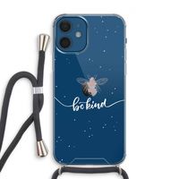 Be(e) kind: iPhone 12 Transparant Hoesje met koord
