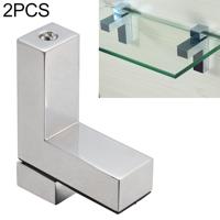 2 stuks 3-24mm F type glanzend gepolijst zink legering vaste clip glas hout Layer Board beugel