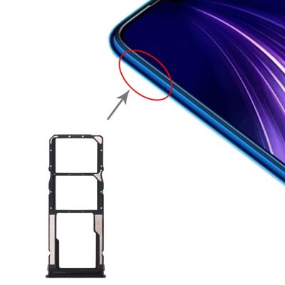 SIM-kaart lade + SIM-kaart lade + micro SD-kaart lade voor Xiaomi Redmi Note 8 (zwart)