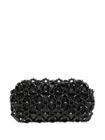 0711 pochette à ornements en perles - Noir