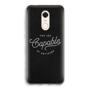 Capable: Xiaomi Redmi 5 Transparant Hoesje