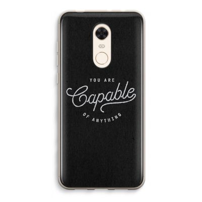 Capable: Xiaomi Redmi 5 Transparant Hoesje