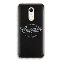Capable: Xiaomi Redmi 5 Transparant Hoesje