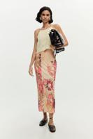 Lange gebreide 2-in-1 jurk - WHITE - M