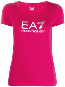 Ea7 Emporio Armani t-shirt en coton à logo imprimé - Rose