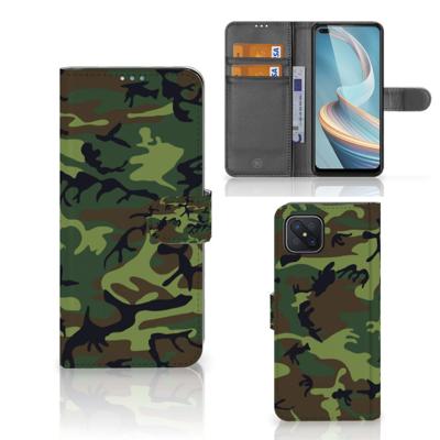 OPPO Reno4 Z | Telefoon Hoesje | Army Dark