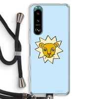 Kleine leeuw: Sony Xperia 5 III Transparant Hoesje met koord
