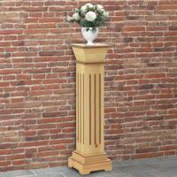 VidaXL Plantenstandaard klassieke zuil vierkant 17x17x66 cm mdf hout
