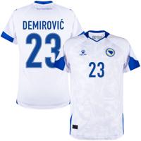 Bosnië & Herzegovina Shirt Uit 2023-2024 + Demirović 23 - thumbnail