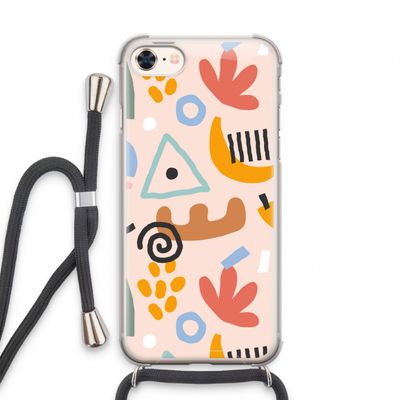 Abstract: iPhone 7 Transparant Hoesje met koord