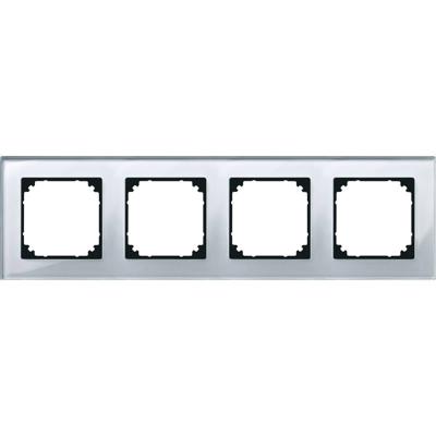 Merten 489460 Afdekking Frame M-Plan, System M Zilver 1 stuk(s)