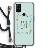 It's Lit: OnePlus Nord N10 5G Transparant Hoesje met koord