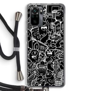 Vexx Black City : Xiaomi Redmi Note 10 Pro Transparant Hoesje met koord