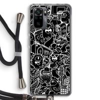 Vexx Black City : Xiaomi Redmi Note 10 Pro Transparant Hoesje met koord