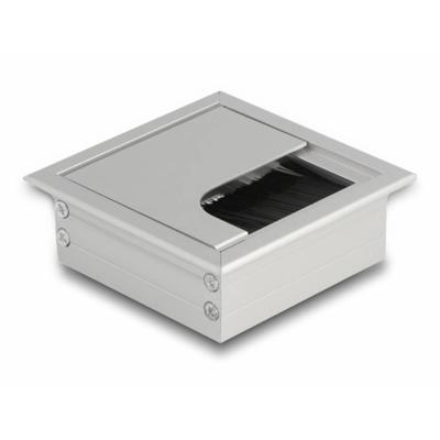 Delock 66860 Kabeldoorvoering Aluminium Zilver 1 stuk(s)